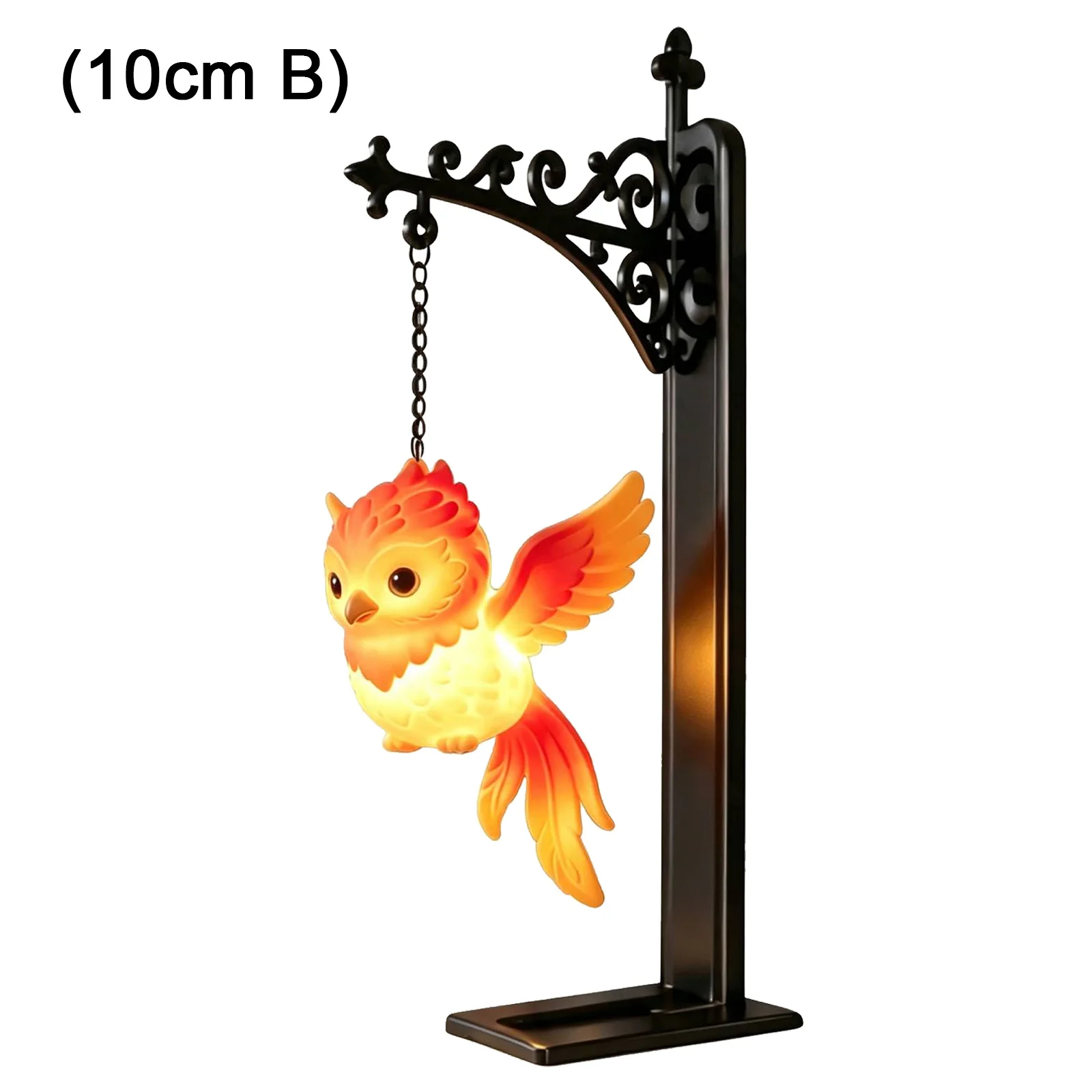 Iron Owl Hanging Decorative Bookshelf Light Bookend Reading Corner Library Bedroom Study Home Office Art