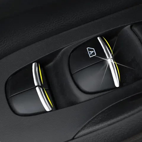 Наклейка На Кнопку Стеклоподъемника С Блестками Для Nissan Rogue, March, Sentra, Versa, Sunny, Teana, Altima, Juke, Kicks