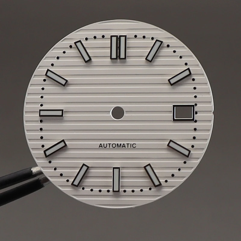 Für Uhren der NAUTILUS-Serie, grün leuchtendes 29,8-mm-Zifferblatt, Uhrenzifferblatt-Zubehör für NH35, NH36, NH38, NH70, NH72 Uhrwerk, hochwertig – Detail 4