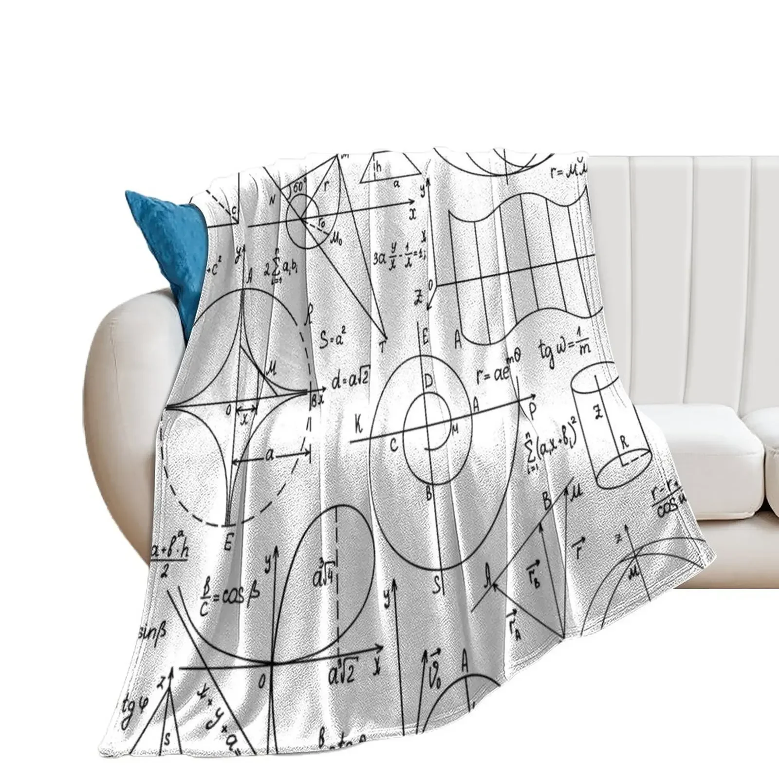 

Euclidean Geometry Throw Blanket Flannel Furry Blankets