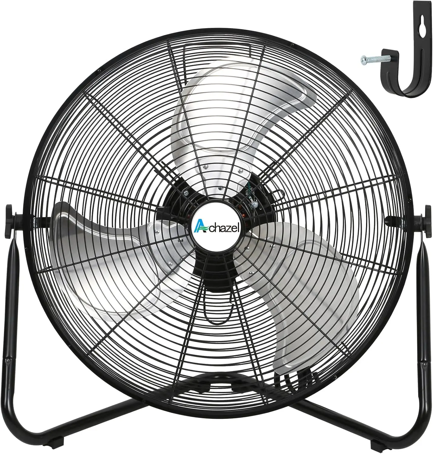 

20" High Velocity Industrial Floor Fan, 3 Speed 5200 CFM with Wall Mount, Ideal for Garage Workshop