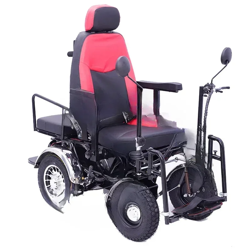 

Double Electric Wheelchair Assisted Walking, Multifunctional, Intelligent Standing,long Endurance, Climbing Handle