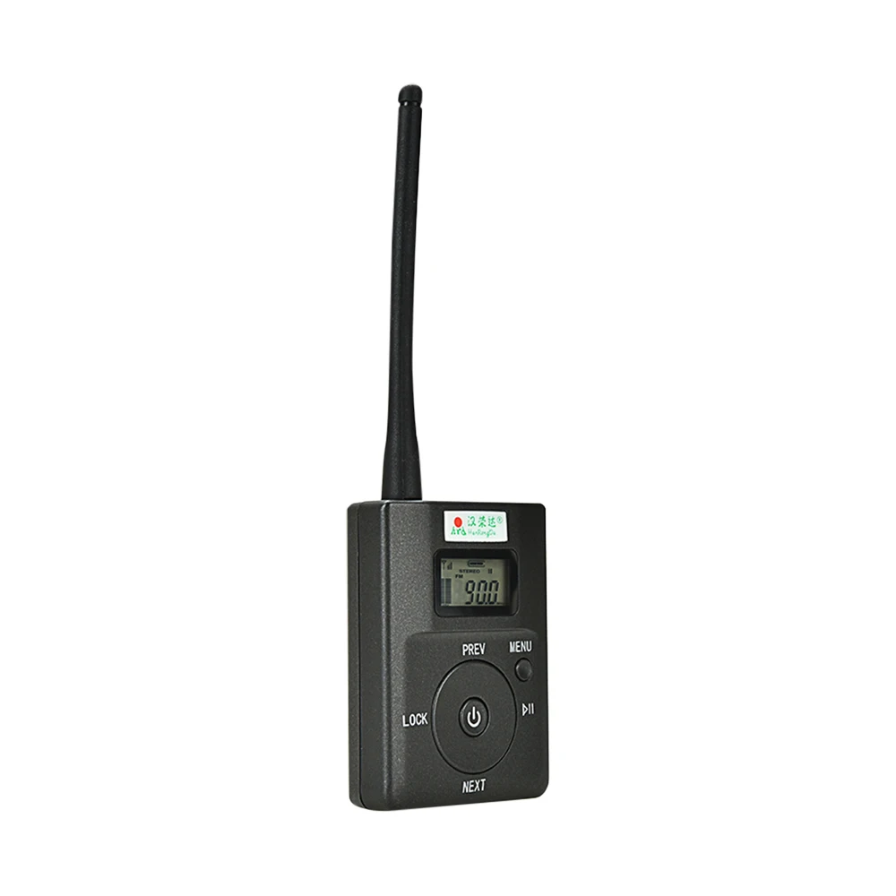 HDR-831 Portable Stereo Digital FM Transmitter Mini Radio Station with Mic Audio Launch 500 Meters Slot AUX IN Microphone Input