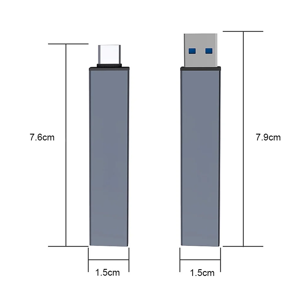 Mini USB 3.0 Type-C Hub Expansion Dock Multi USB Splitter Hub Power Adapter 3 Port Data USB C HUB Expander For Macbook Laptop