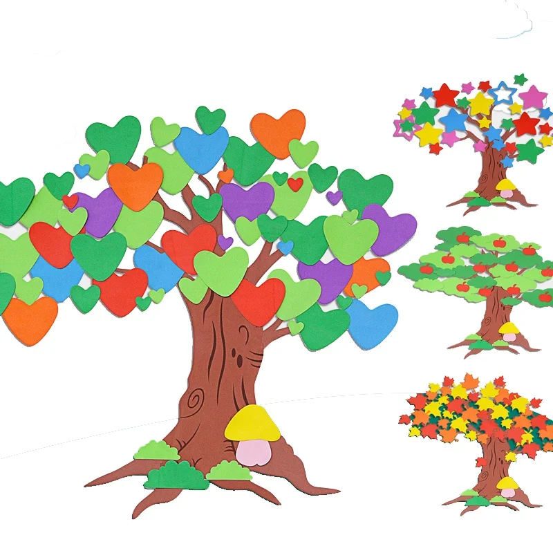 Wish Tree Wall Wishing Primary School Classroom Layout Decoration Class Cultural Theme Stickers Shop Kindergarten 3D Stereo