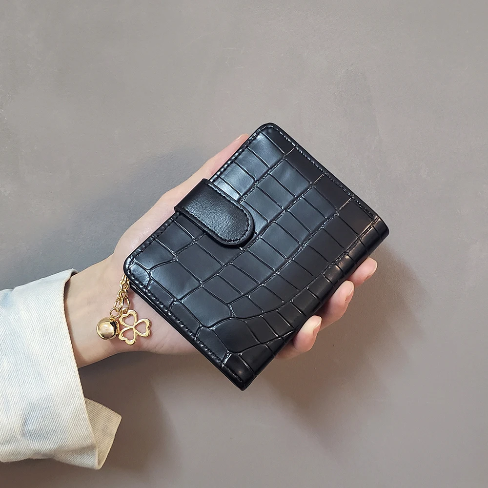 Neues Design Mädchen Mode PU Leder Kurze Geldbörsen Kleine Geldbörse Geldbörse Reißverschluss Krokodilmuster