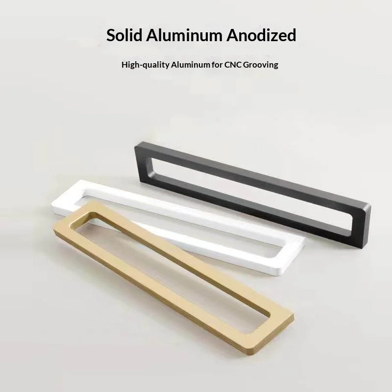 2PCS Self-Adhesive Non-Perforated Glass Sliding Door with Retractable Handle Extremely Narrow Mounted Door for Space Saving