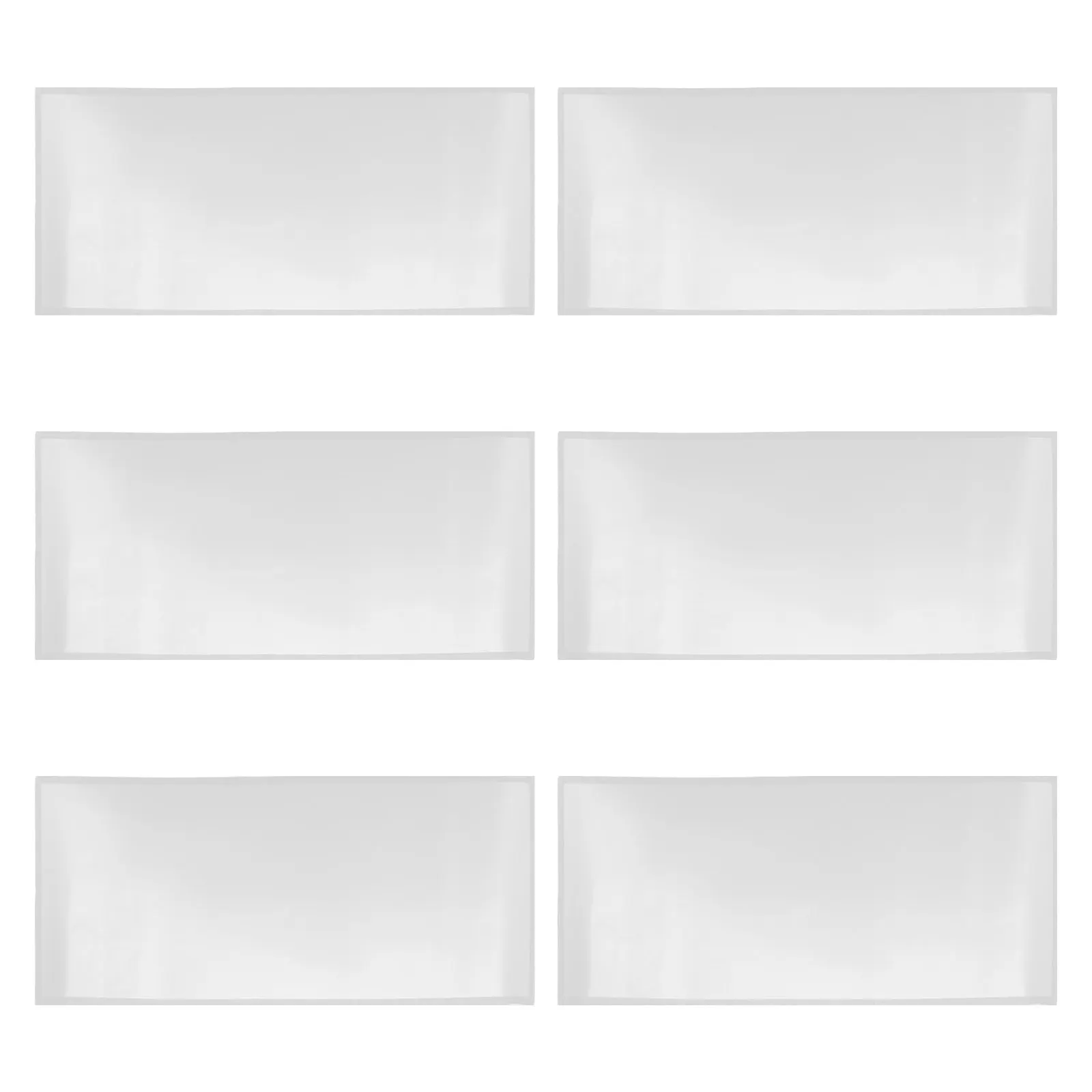 6Pcs Sandblast Film Lens Cover 23x11 Inch High-Definition Clear Adhesive Protective Sandblast Window Film for Industrial