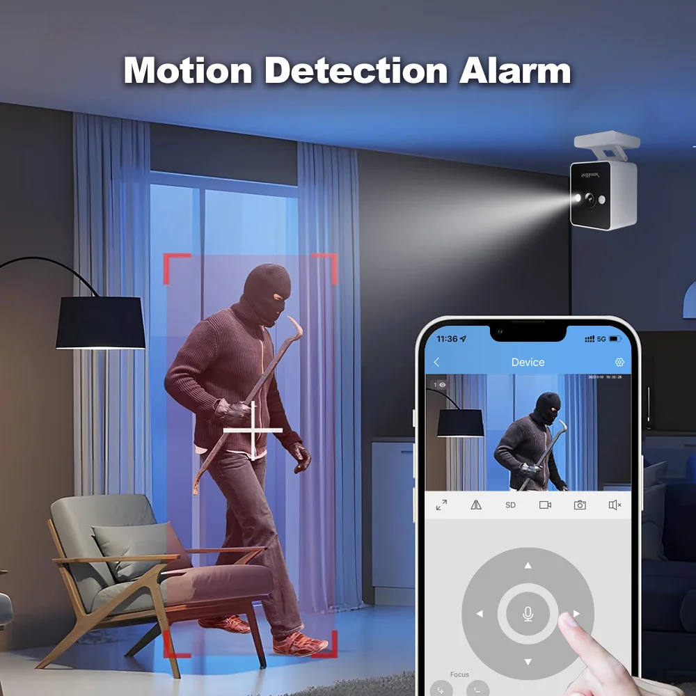 Srihome 1080P WIFI Surveillance Cameras Kit 4CH Wireless WIFI System IP Two Way Audio Color Night Vision H.265 Video CCTV Camera