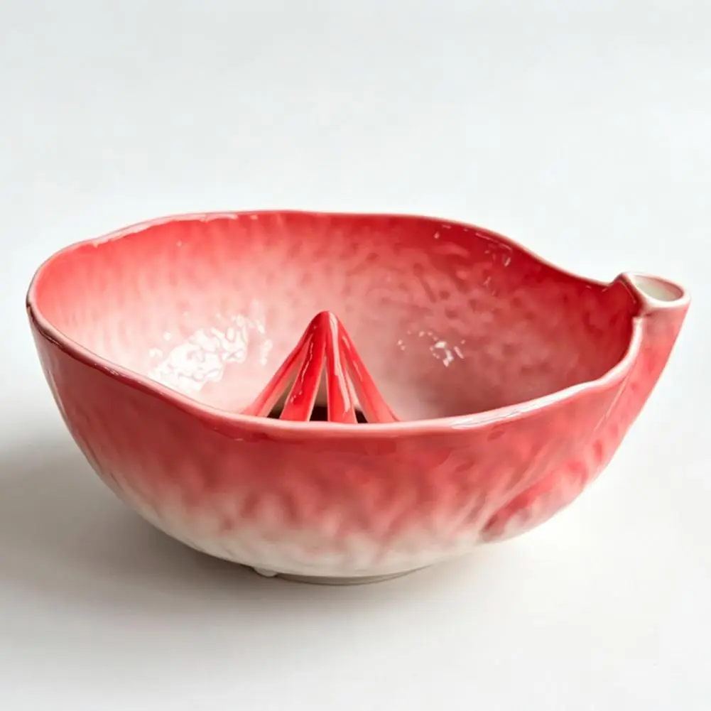 Drainable Fruit Serving Plate Ceramic Berry Washing Bowl with Drainage Holes Stoneware Fruit Rinse Basin Kitchen for Fresh