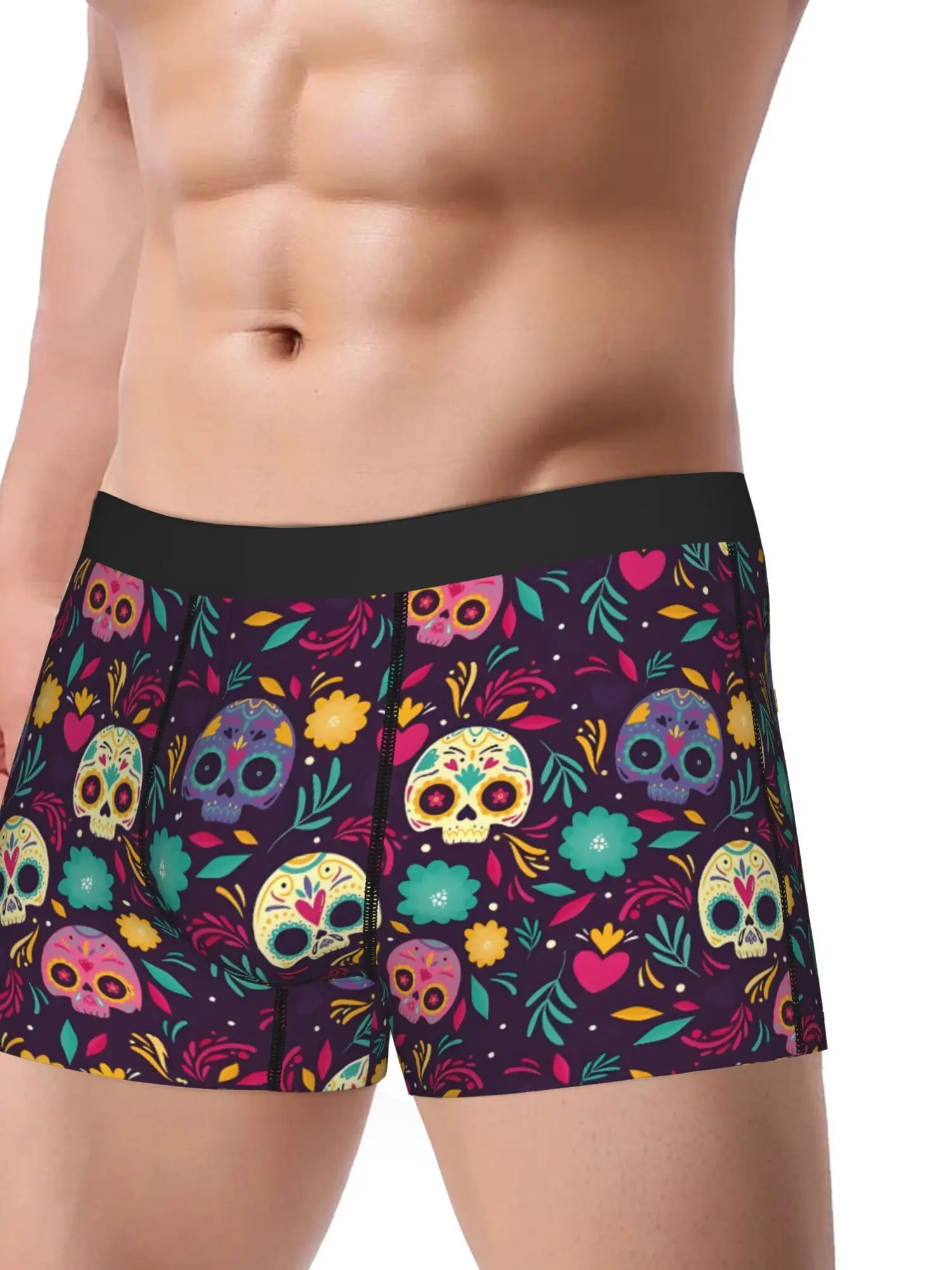 Boxer Briefs Featuring Skull Designs for The Day of The Dead