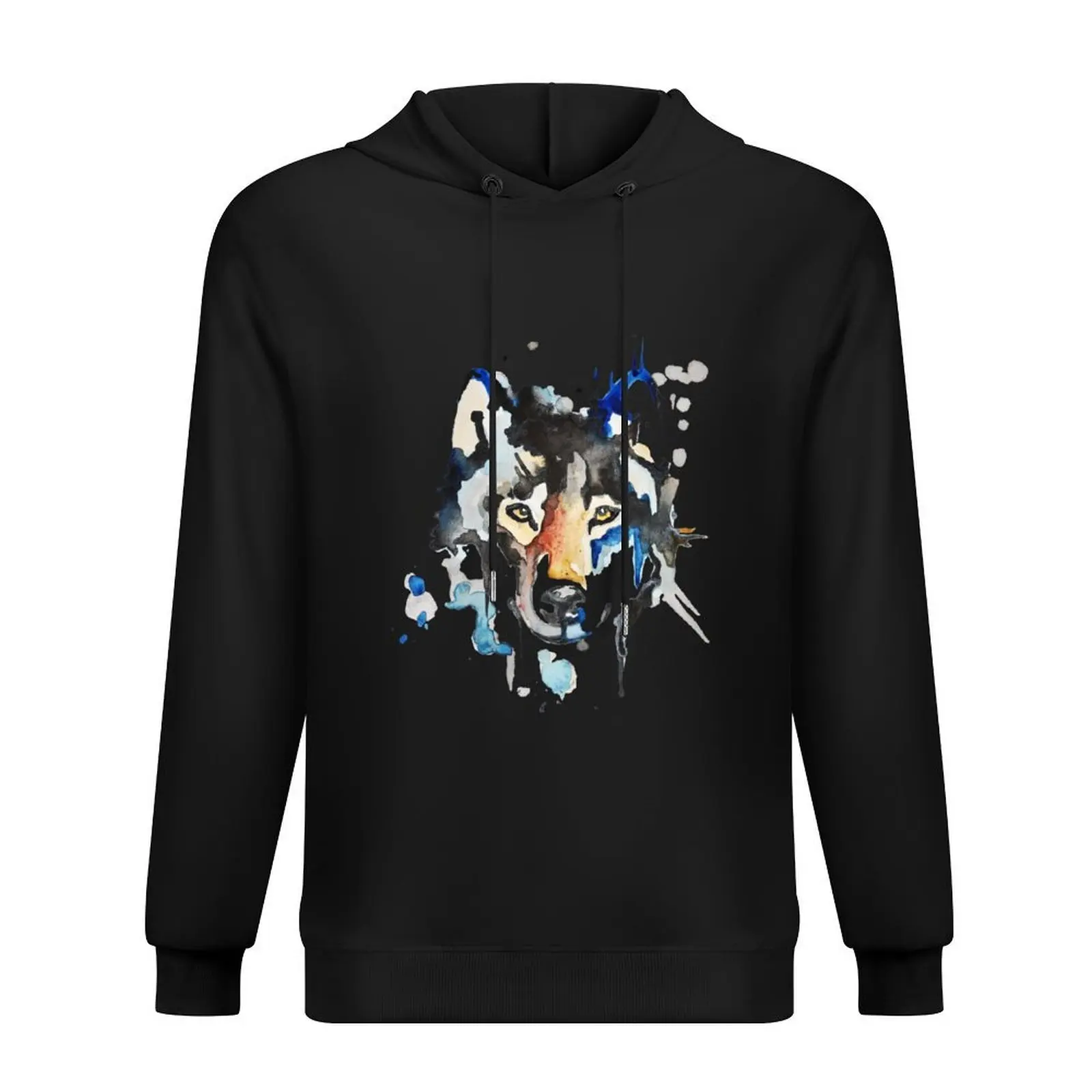 

Watercolour Wolf Hoodie mens clothes autumn men wear fashion men hoodie for men
