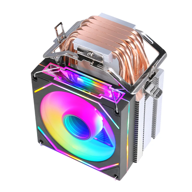 HNHU AMD AM4 Cooler Compatible LGA2011 2066 1700 115X 1200 18XX PC X79X99 Air-cooled Processor 2/4/6 Heat Pipe CPU Fan ARGB mute