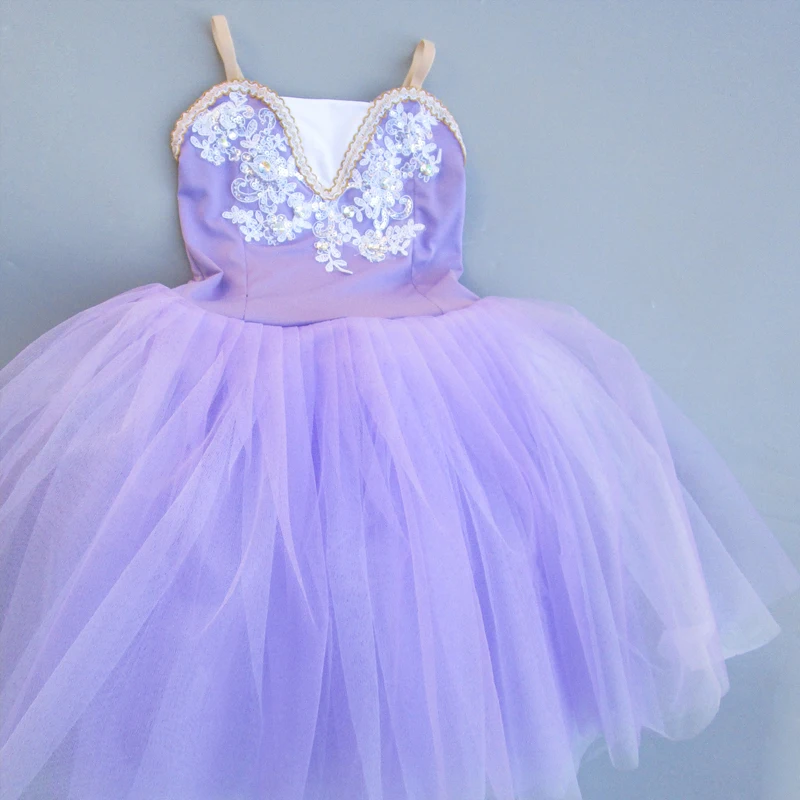 Adulte romantique professionnel Ballet Tutu Costume danse moderne fée longue robe en Tulle spectacle danse enfant fille Ballet Mujer enfants