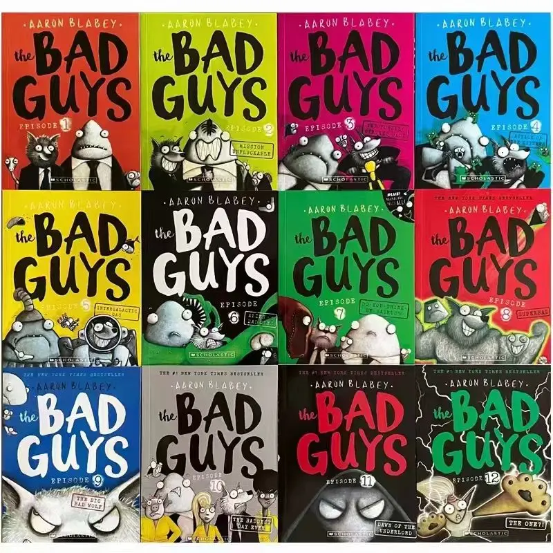 The Bad Guys English Comic Novel The Bad Guys Children's Bridge Book Extracurricular Reading 12 Books Extracurricular Reading