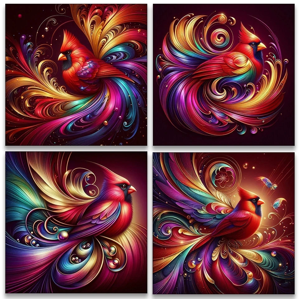 

5D DIY Diamond Painting New Product Colorful Bird Cross Stitch Set Full Diamond Mosaic Art Crystal Embroidery Wall Art