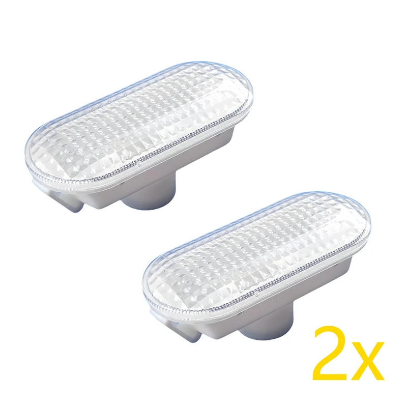 

2pcs Side Wing Indicator Left Right White Plastic For Ford Focus Fiesta V C-MAX Saloon Turnier OEM4593010 Car Accessories