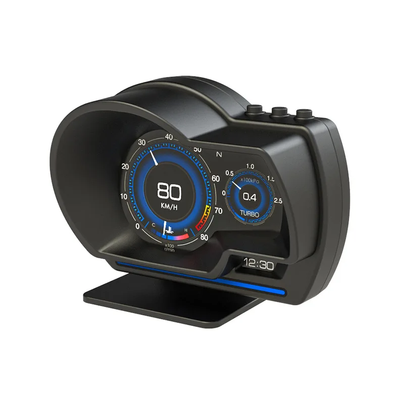 A500 Car OBD Multifunctional LCD Meters Modified Head-up Display Detector P6 Speed Water Temperature Turbine