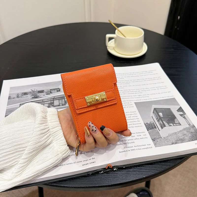 

Ladies Wallets Driver License Zipper Women's Card Holder Wallet with Coin Pocket Retro Minimalist Women Purse Key Case carteras