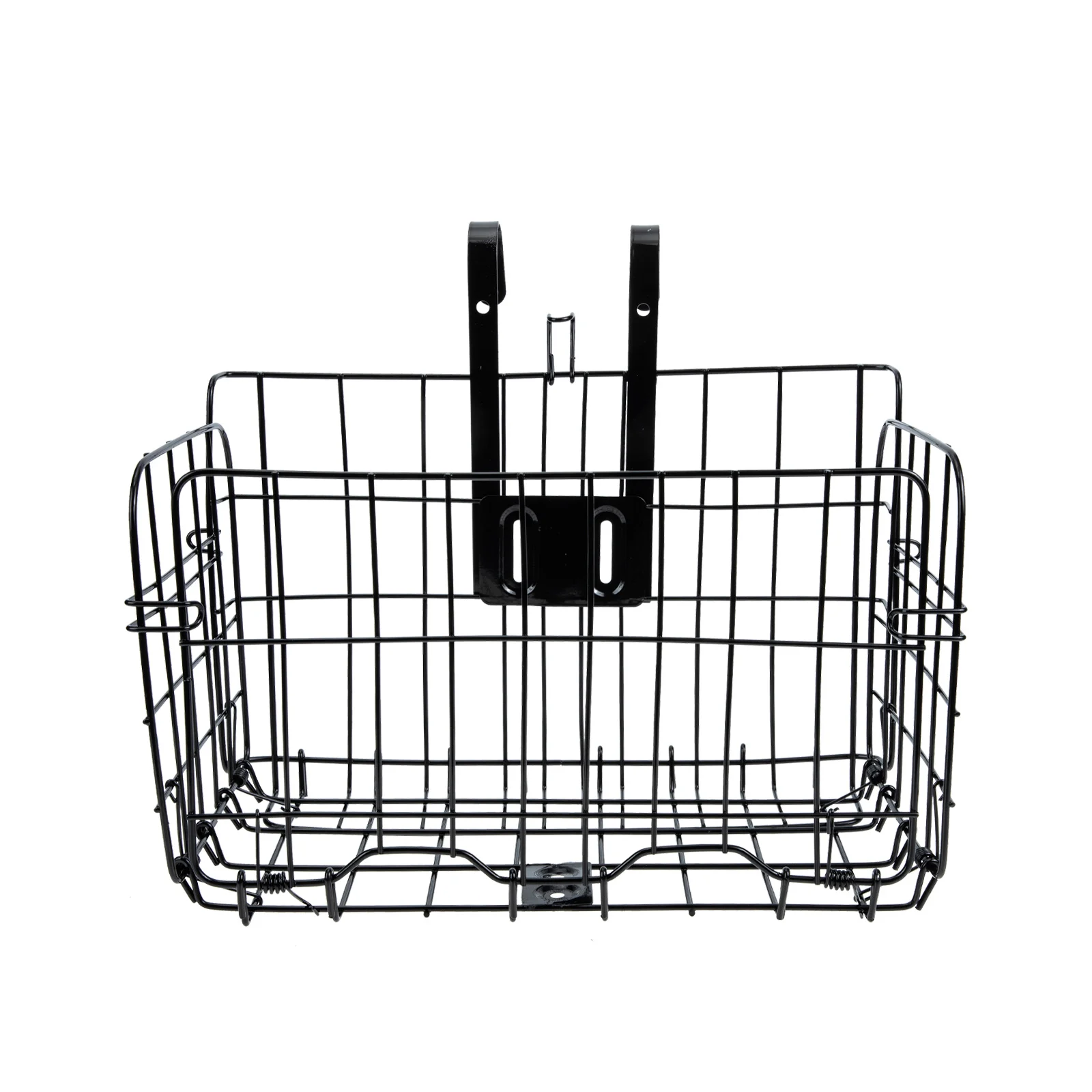 Bicycle Basket Front Hanging Iron Bike Basket For Mountain Folding Bike Durable Cycling Storage Container Scratch Resistant