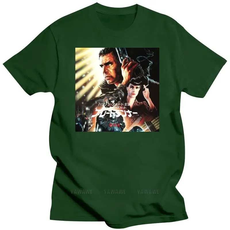 T-Shirt Blade Runner Bladerunner Movie Poster Japan Japanese Retro Vintage 80S Gym fashion cotton Tee Shirt beach man t shirt