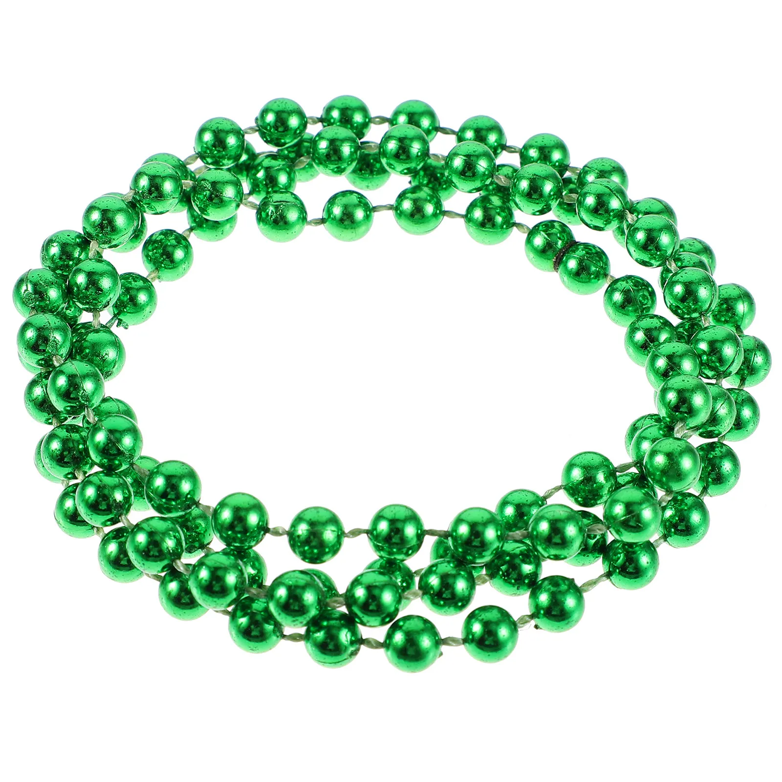 

5Pcs Carnival Beaded Chain Mardi Gras Necklace Festive Party Supplies Decorative Jewelry for Parade Festival Cosplay Photo