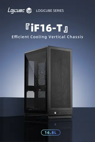 Bilashmart Lojcube IF16T 16.8L ITX/ATX PSU/240/280/360mm GPU Vertical Compact Desktop Chassis