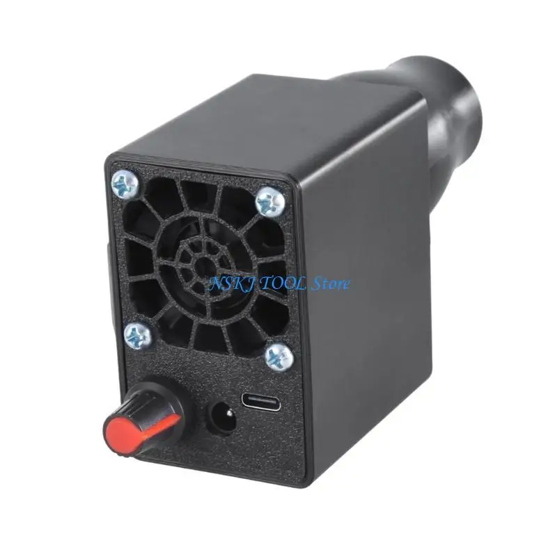 

L8RC Efficient Smokes Fan BBQ Fan Air Blower for Wood Stove Charcoal Grill, Forges