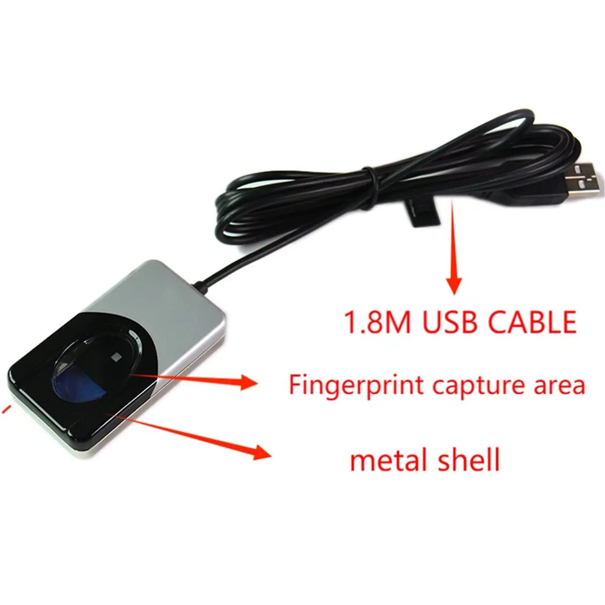 -[T848C Digital]Fingerprint Reader Biometric Fingerprint Scanner Optical USB Fingerprint Sensor for Login Attendance Security