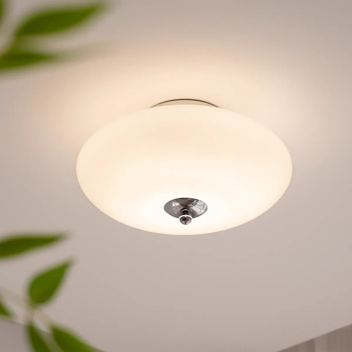 Bauhaus Cream Glass Ceiling Light Led round light for Dining Room Minimalist Medieval Study decor Balcony Corridor small Light