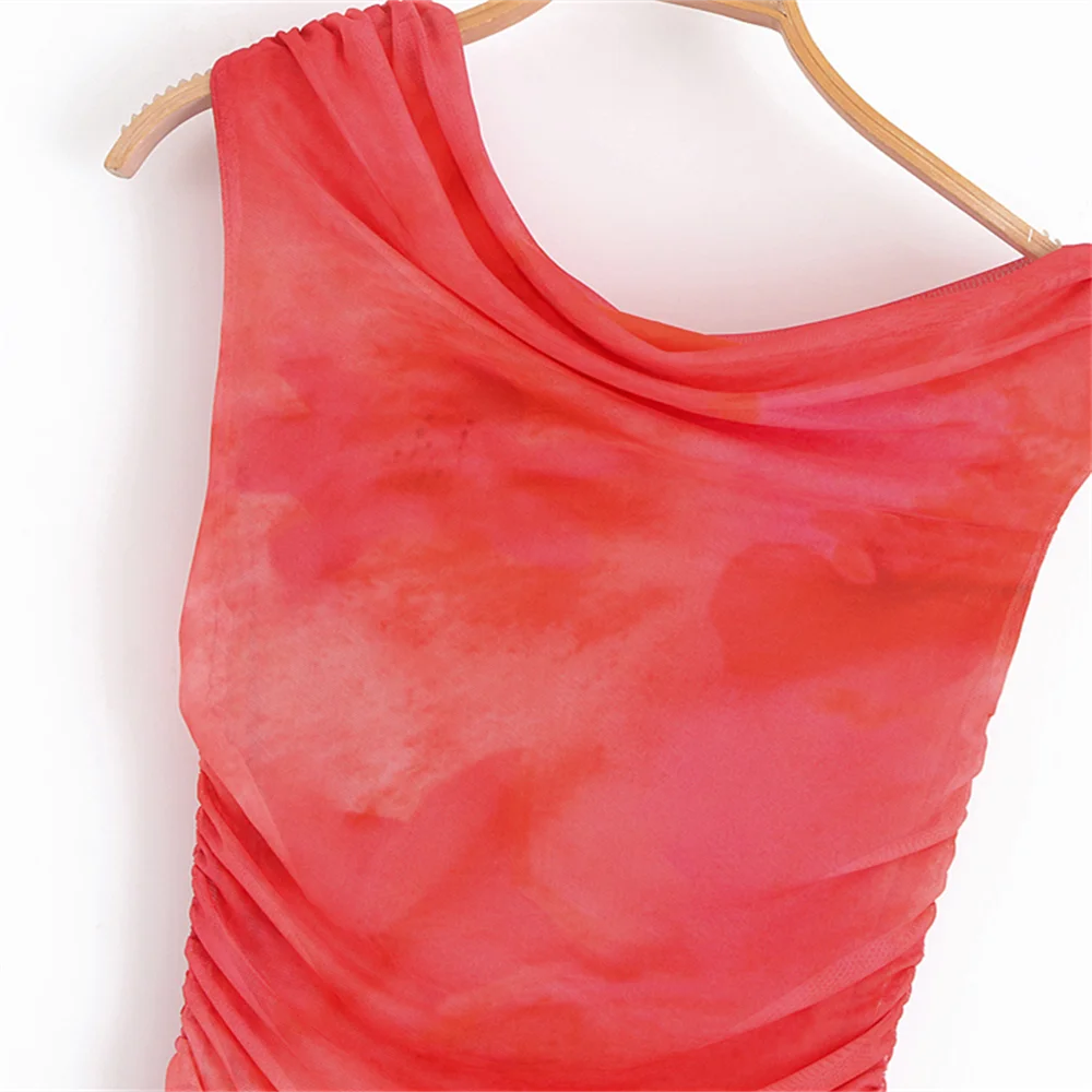 2025off-shoulder floral print slim fit asymmetrical long hip dress long skirt summer new women's clothing