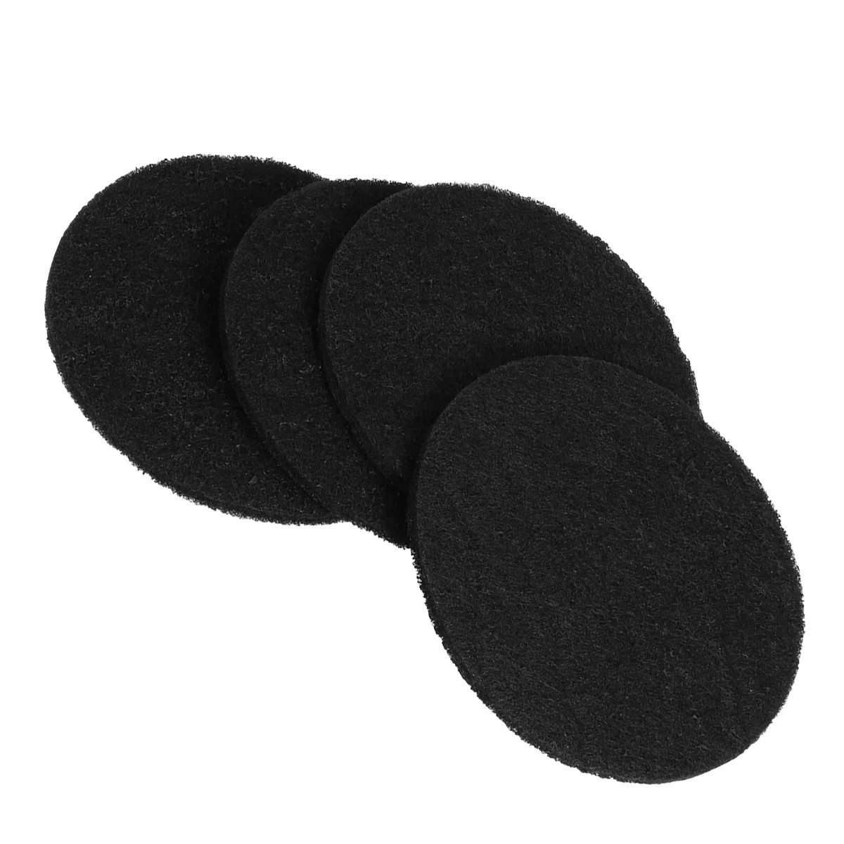 

4pcs 6.25In Round Activated Carbon Odor For Cat Litter Box Replacement Filters Charcoal Deodorizer Freshener
