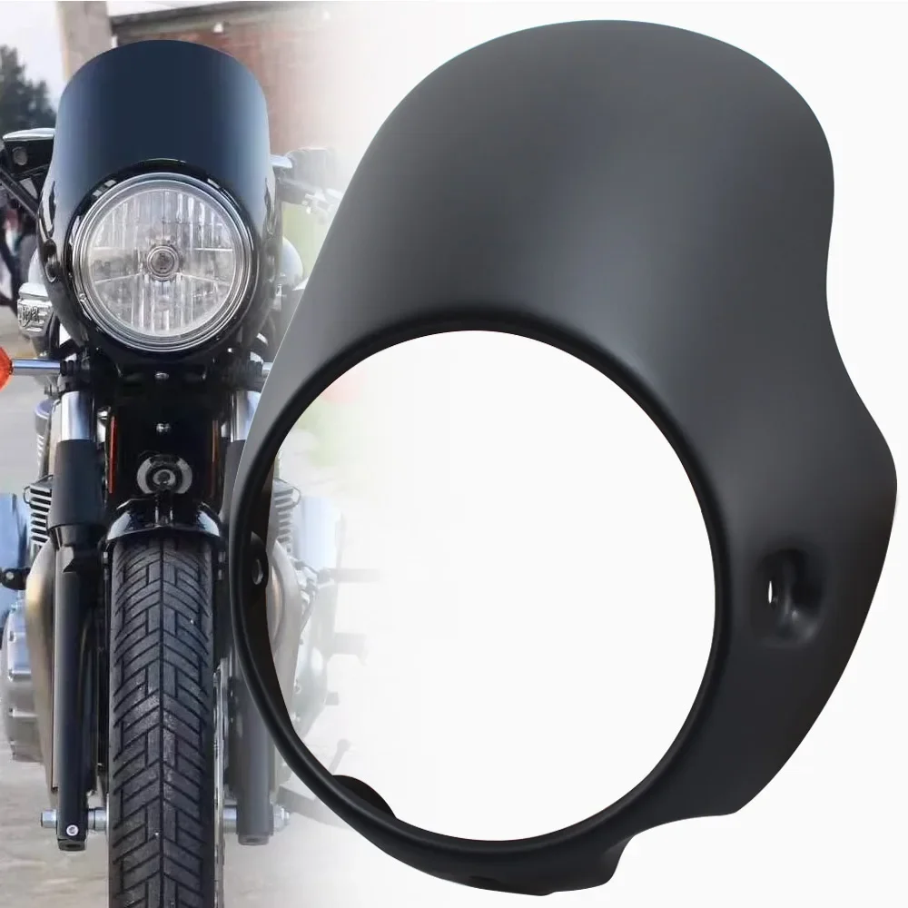 

Front Head Windshield Motorcycle Headlight Fairing Flyscreen Surround Classic For Triumph Bonneville T100 T120 Accessories