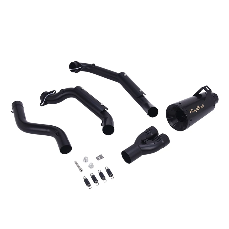 Slip On For INDIA Scout Sixty Bobber 2015-2024 Twenty Rogue Icon Black Exhaust System Link Pipe Header Mid Tail Muffler Tips