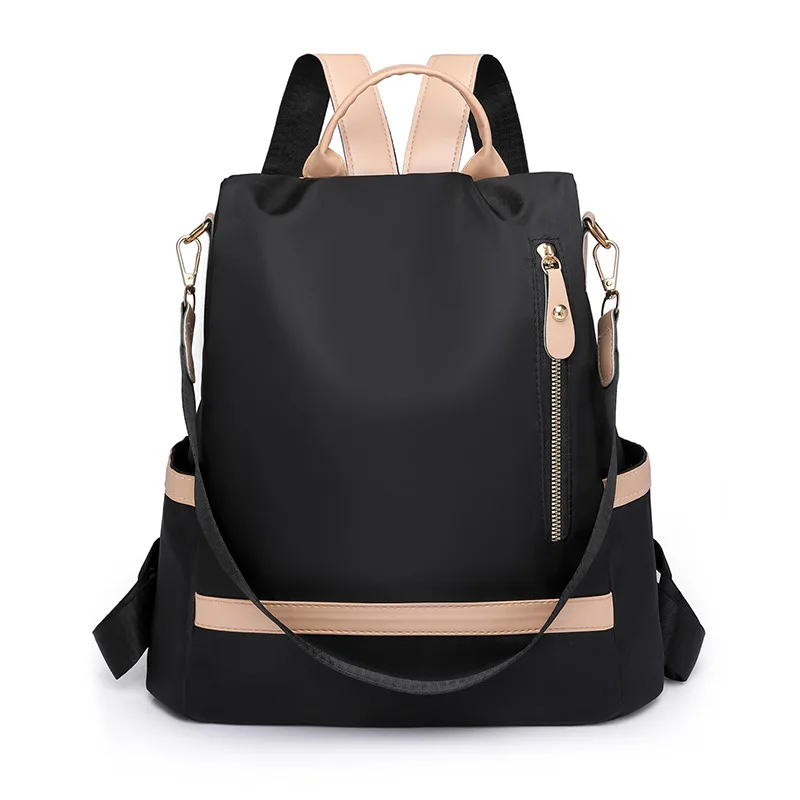 Europe and The United States Spring Simple Nylon Shoulder Bag Fashion Wear-resistant Backpack High-capacity Waterproof Handbag.