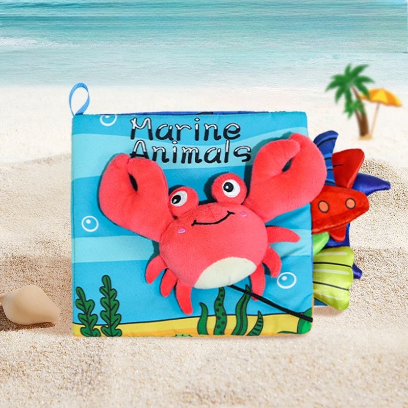 

Tear-Resistant Educational Pop-Up Cloth Book 0-1 Year Infant Early Learning Toy Cloth Book Baby Early Learning Book