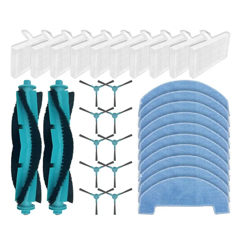 ABGH-For Mamibot EXVAC700 Pioneer Robot Vacuum Cleaner Main Side Brush Mop Cloth Filter Replacement Parts Accessories