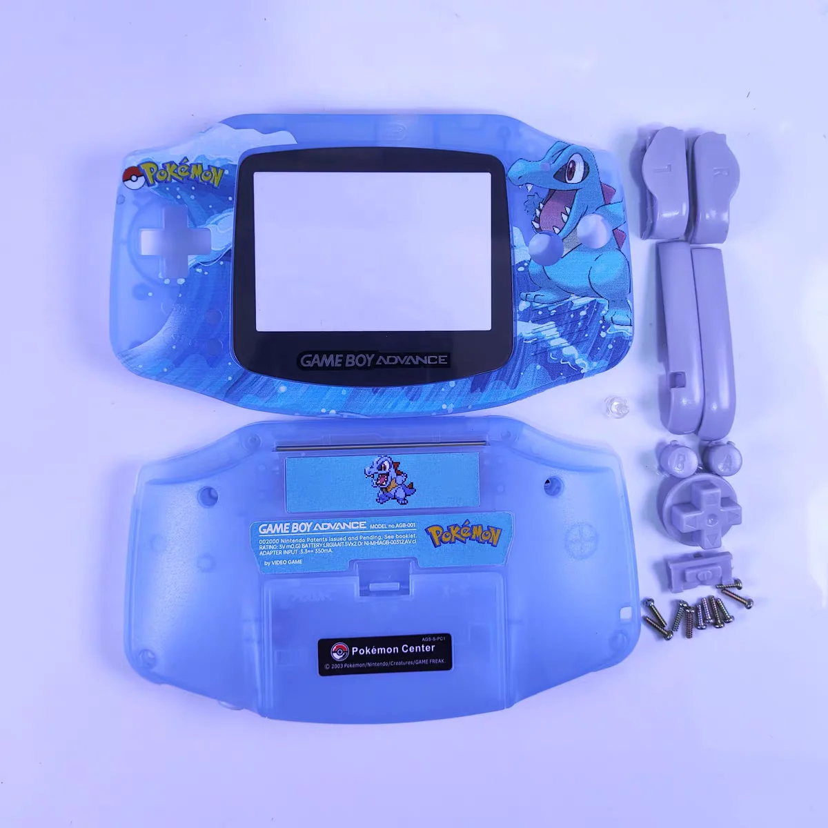 En stock, estuche para el juego Pokémon, compatible con la carcasa de la consola GBA, carcasa de repuesto para la consola Game Boy Advance GBA.