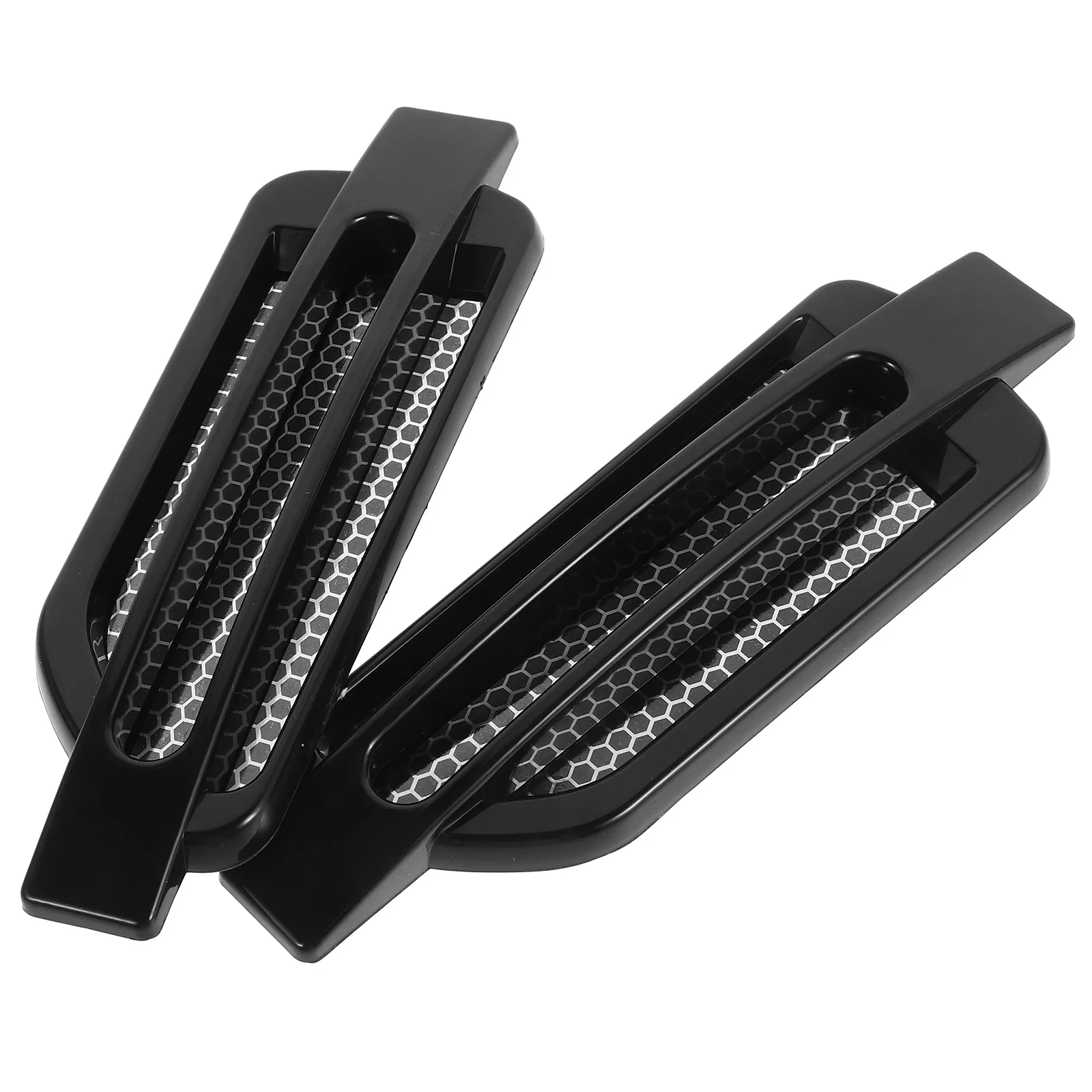 

2PCS Shark Gill Car Stickers Realistic Side Hood Vent Decoration Waterproof Universal Fit Easy Installation Automotive