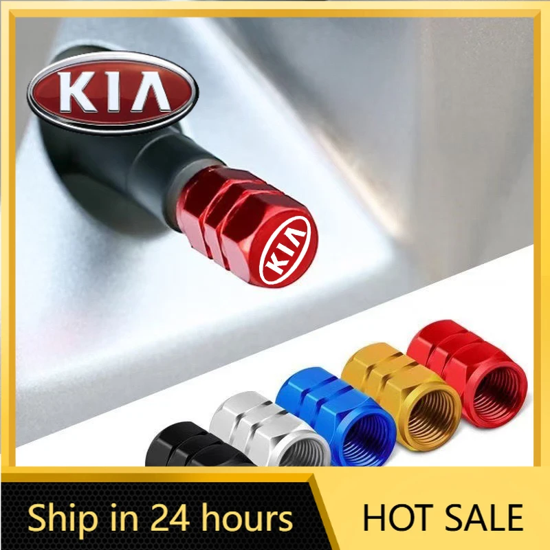

2026 Hot Car Sticker Car Wheel Tire Air Valve Caps Stem Cover for KIA sportage ceed sorento cerato optima picanto rio soul k3 k5