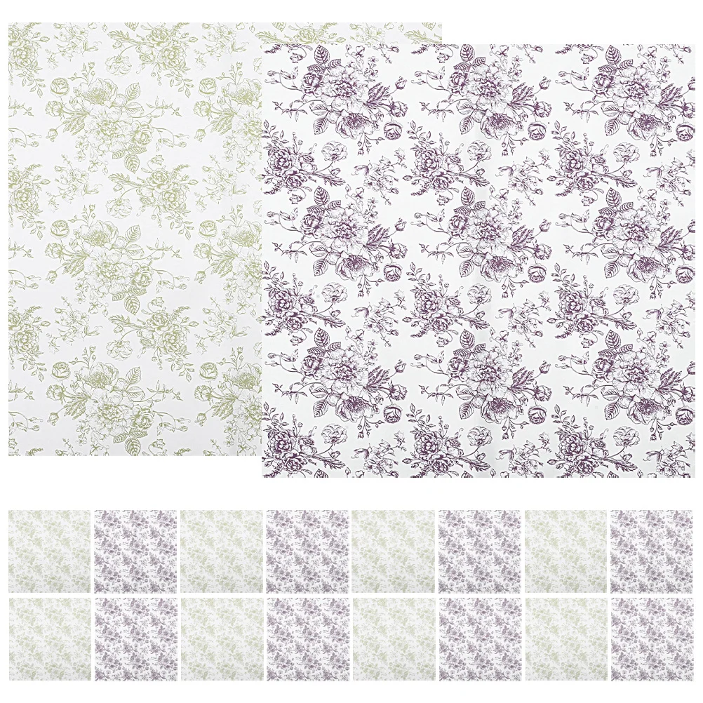 

40 Sheets Gift Bouquet Wrapping Paper Flower Vintage Packaging Bulk Adorable Printing Flowers