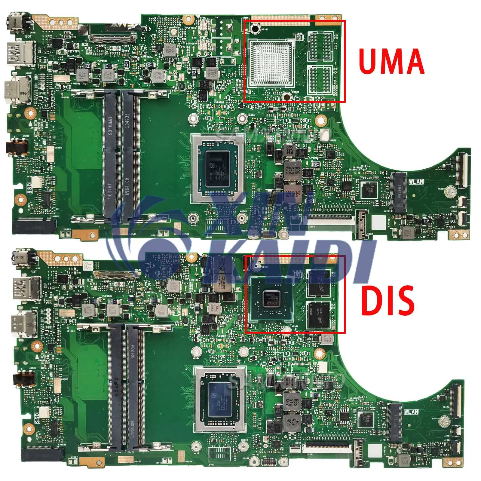 Notebook Mainboard For ASUS X510QR X510QA A510QA F510QA F510QR  Laptop Motherboard A12-9720P FX-9800P CPU DDR4 Test OK