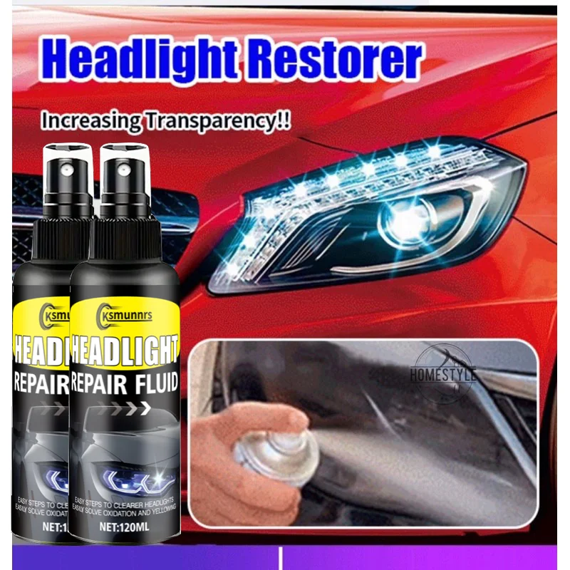 120ml Headlight Restorer for Auto Parts - Strong Repairing, Polishing Effect, Easy Operation, Restores Bright Clear Lenses
