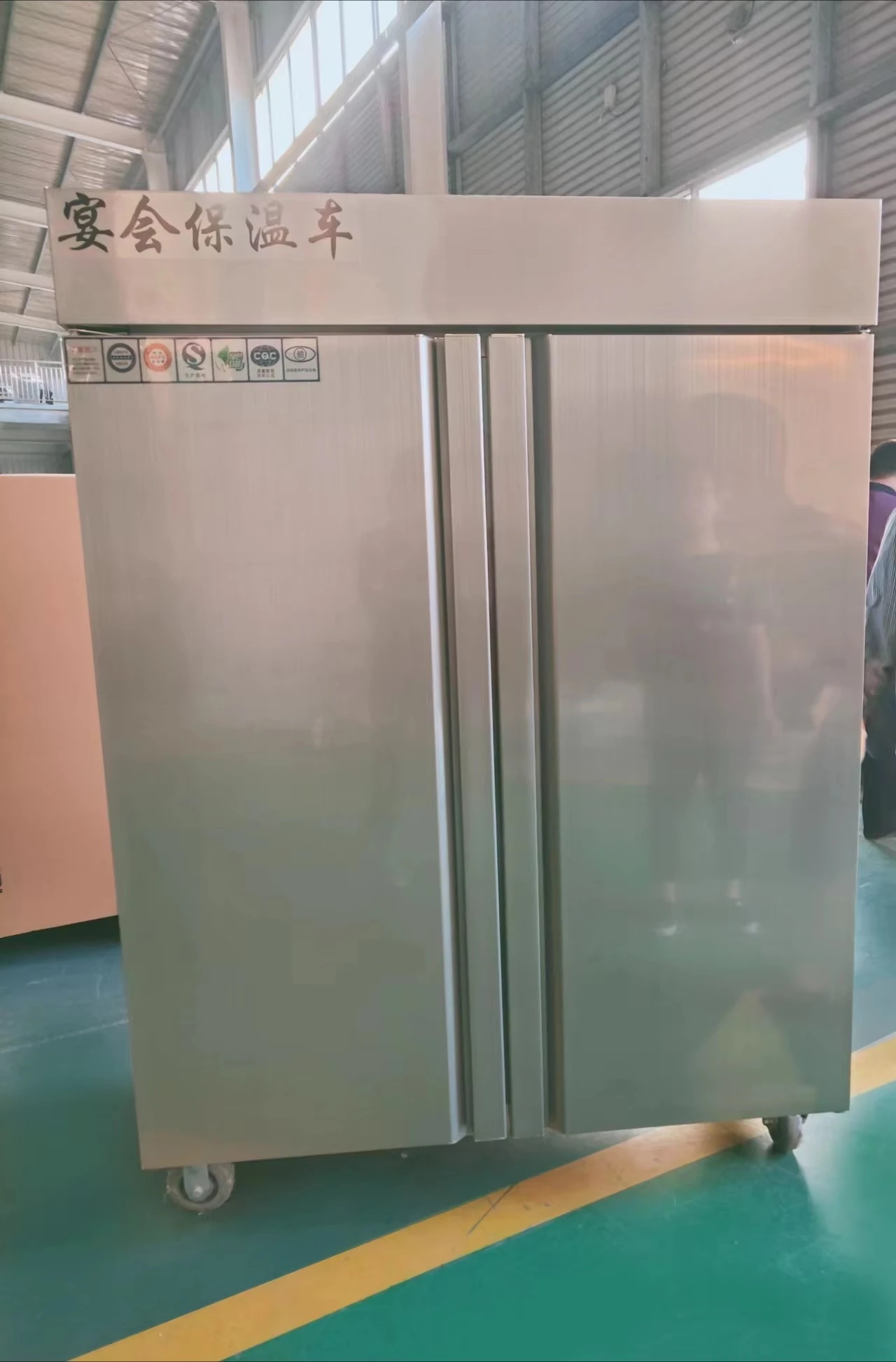 12 Trays Single Door and 24 Trays Double Doors Commercial Restaurant Cater Stainless Steel Standing Electric Food Warmer Cart