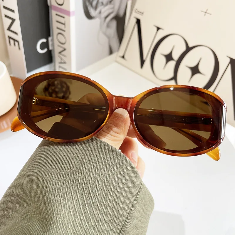 

5616 изогнутые нейлоновые линзы солнцезащитные очки модные 2024 маленькая оправа индивидуальная УФ-защита tr очки с чернилами