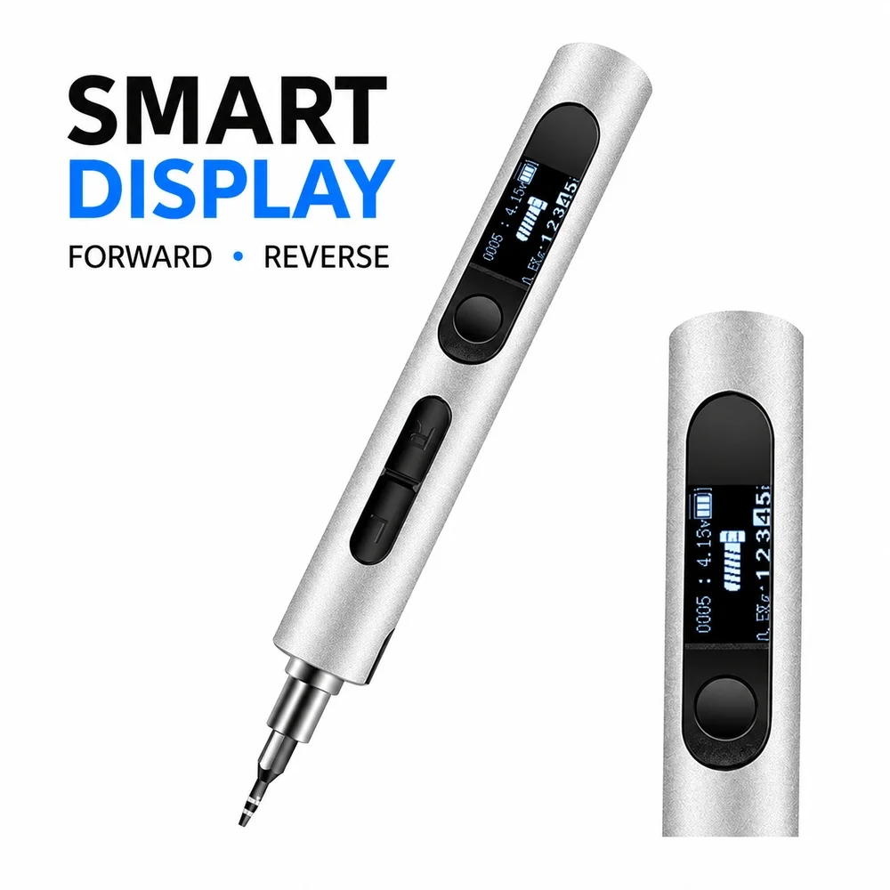 5-Speed Adjustable Torque Electric Precision Screwdriver USB-C OLED Repair Tool for Phone Laptop Watch Glasses 0305A