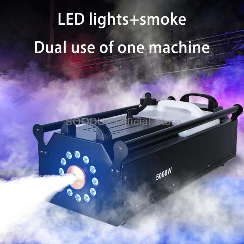 

Mist Smoke Machine 5000W Mist Effect Direct Injection Machine with LED Light DMX Mist Fog Spray for DJ Stage Wedding Disco Party