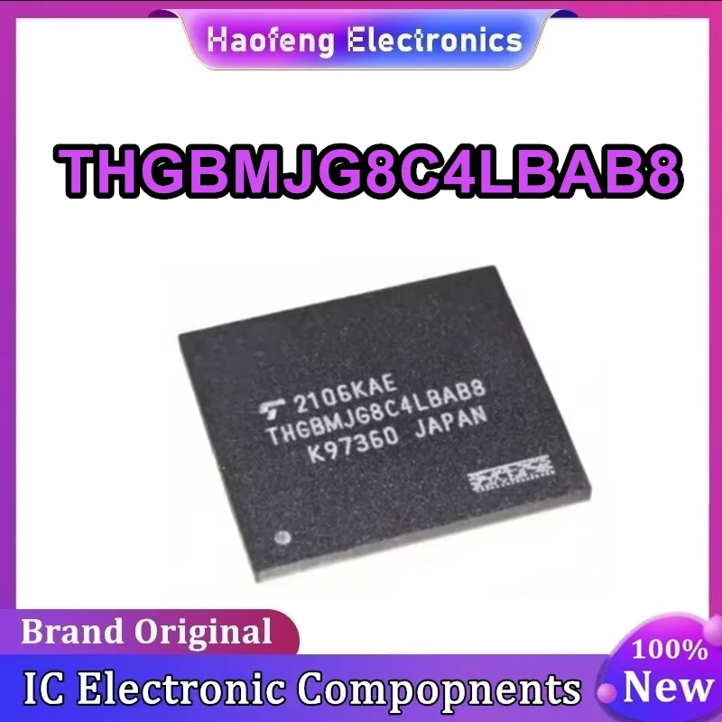 THGBMJG8C4LBAB8 32GB industrial-grade EMMC V5.1 BGA153 IC New Original in Stock