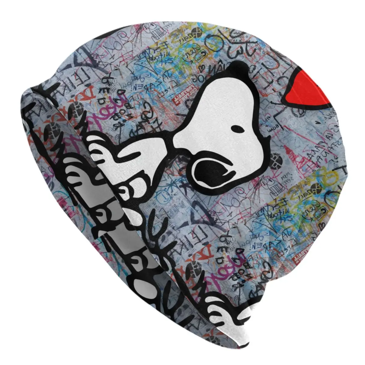 الكرتون سنوبي وودستوك القلب أنيمي Skullies Beanies قبعات للجنسين الحياكة قبعة الرجال النساء الشارع الكبار بونيه القبعات قبعة تزلج