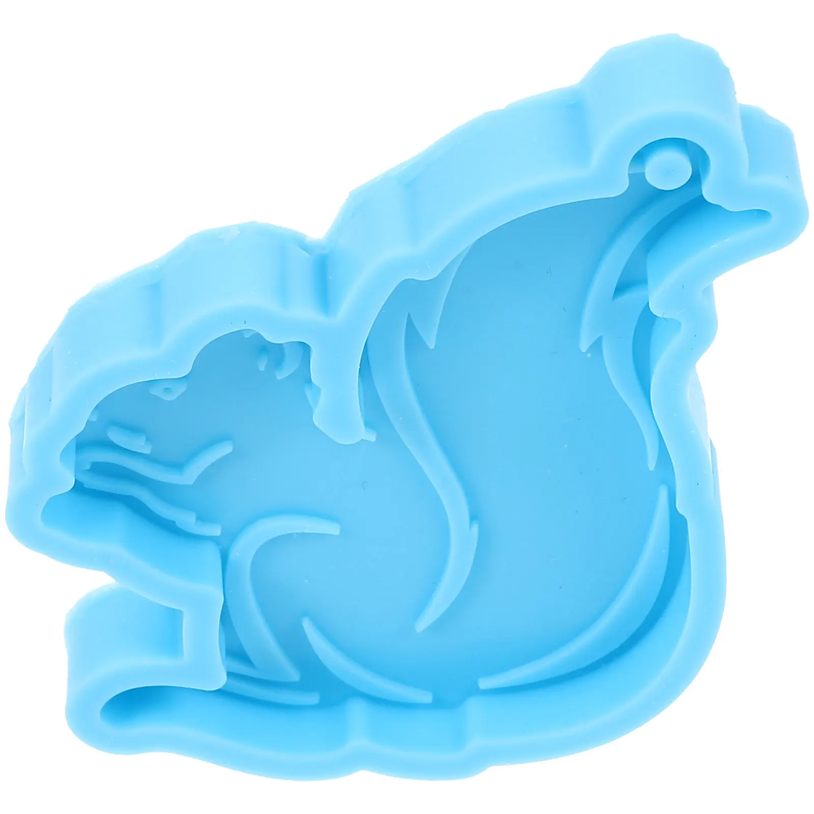 

Силиконовая форма для кулонов-брелоков в виде белки, для литья из смолы, гибкая, антипригарная, для рукоделия и подарков ручной работы